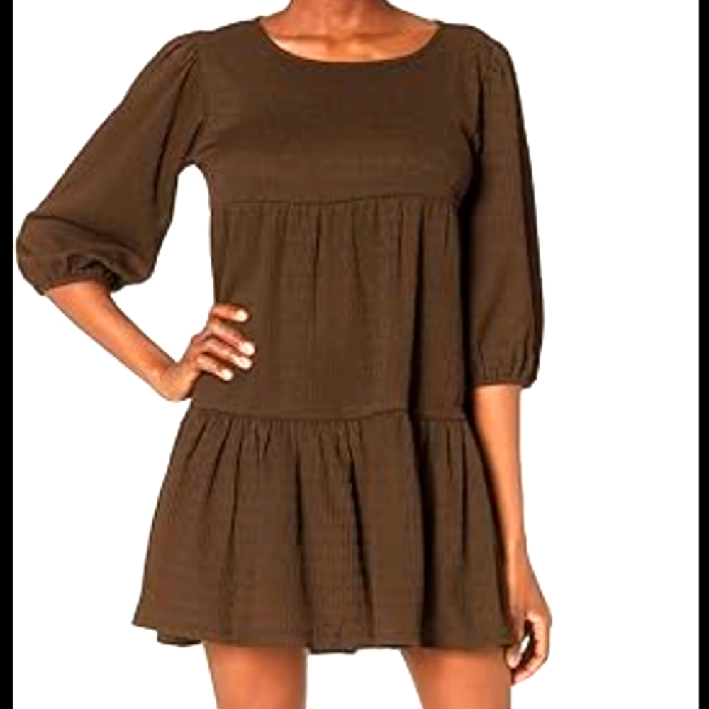 BB Dakota Volume Up Dress By Steve Madden / Brown / XL